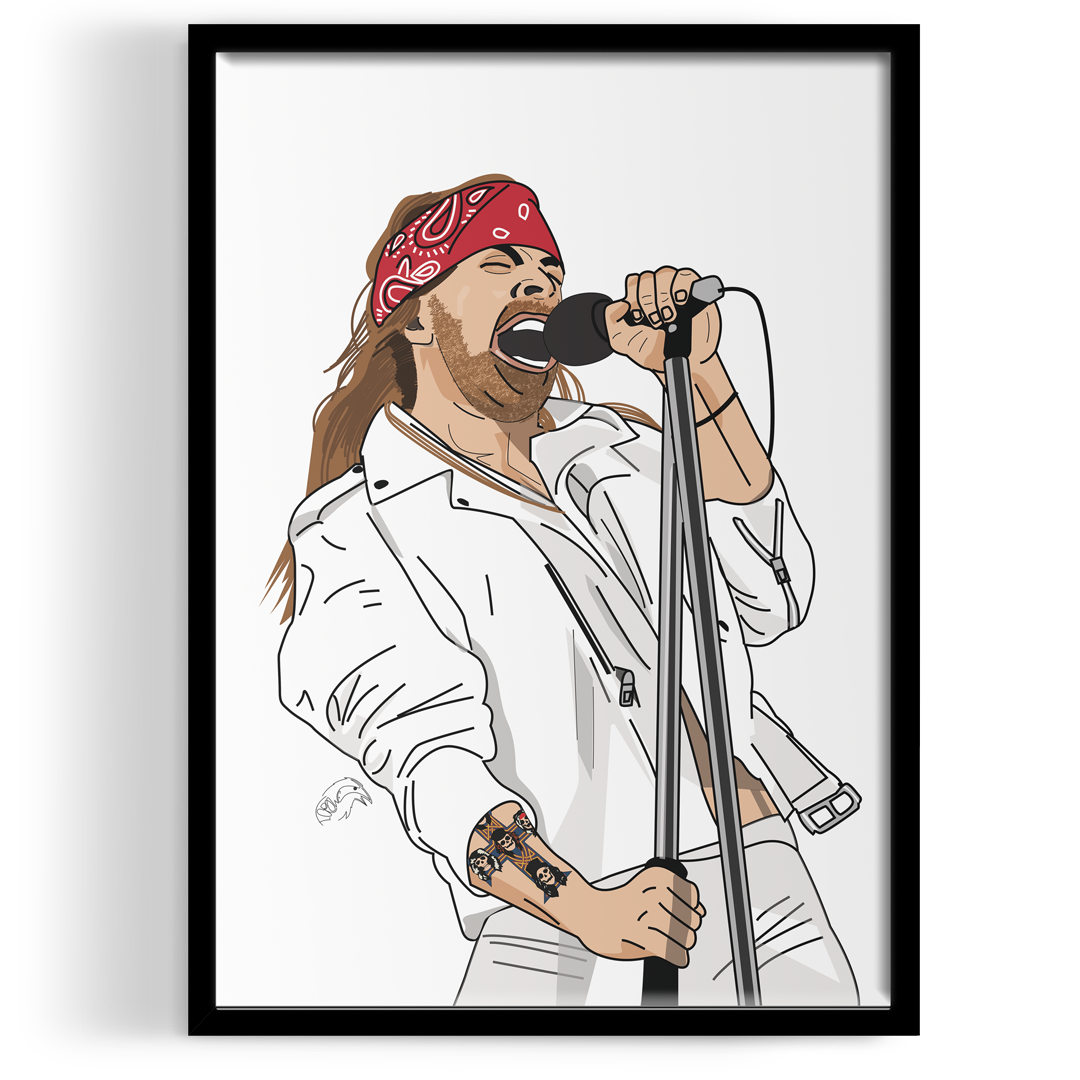 Inspired by AXL ROSE Art