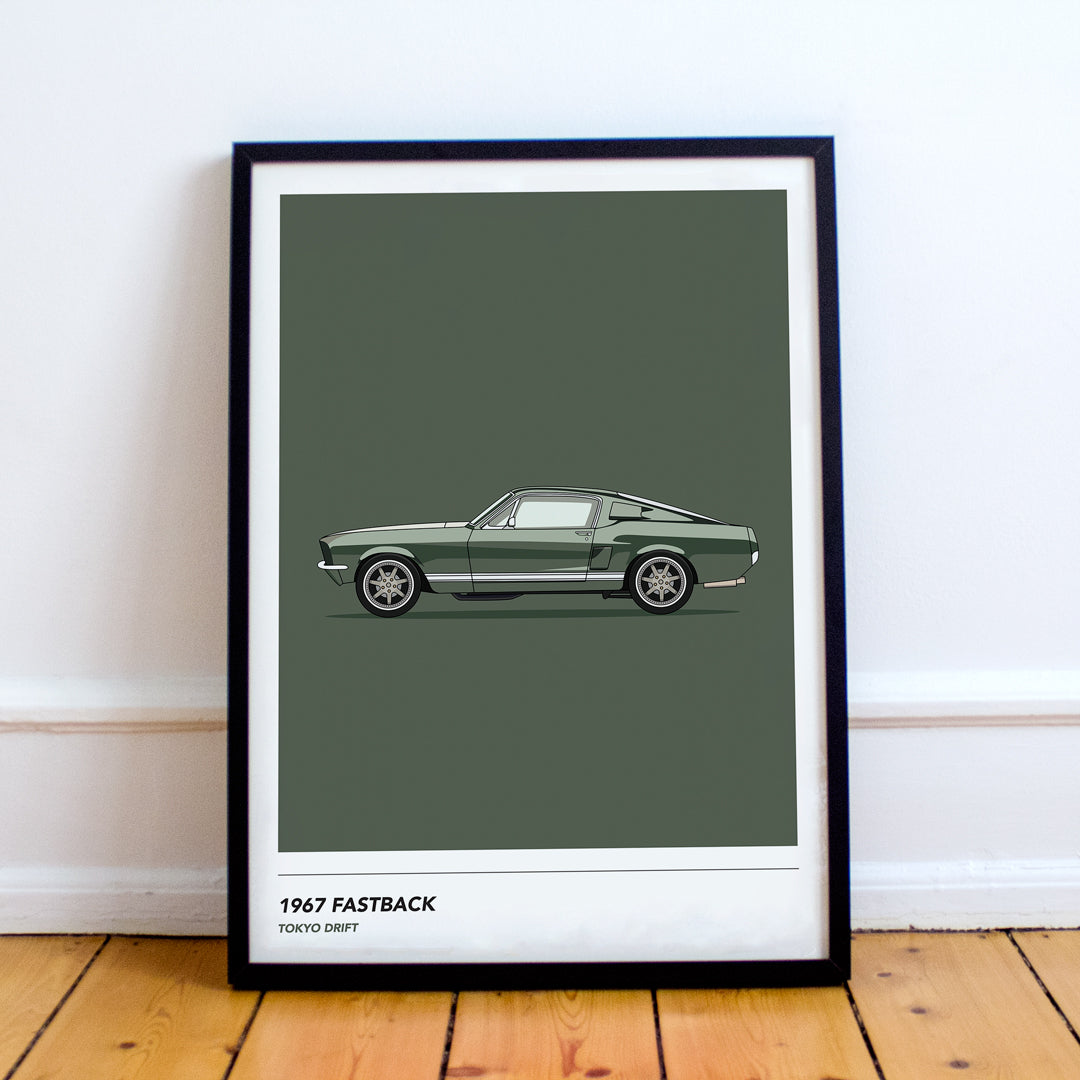 Inspired By 1967 Fastback Wall Art