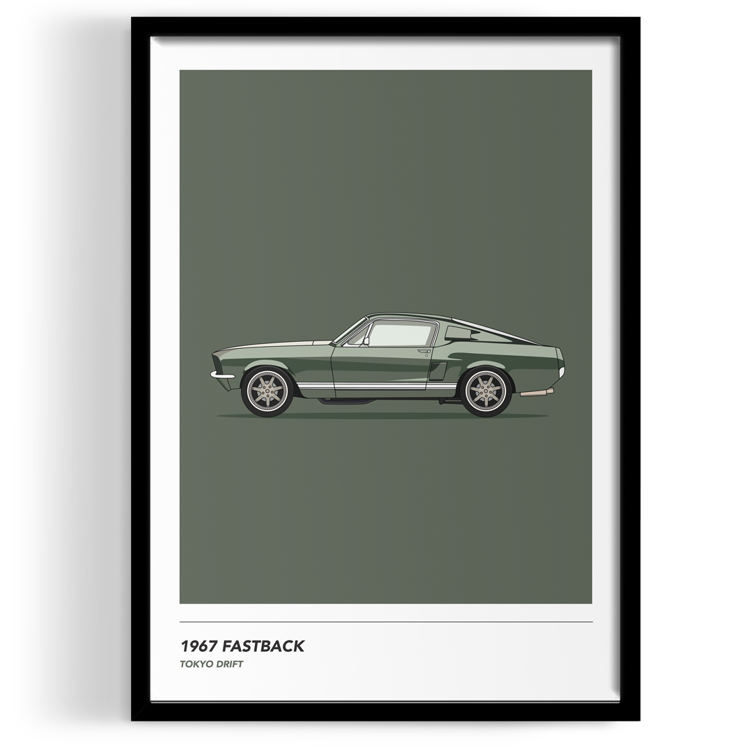 Inspired By 1967 Fastback Wall Art