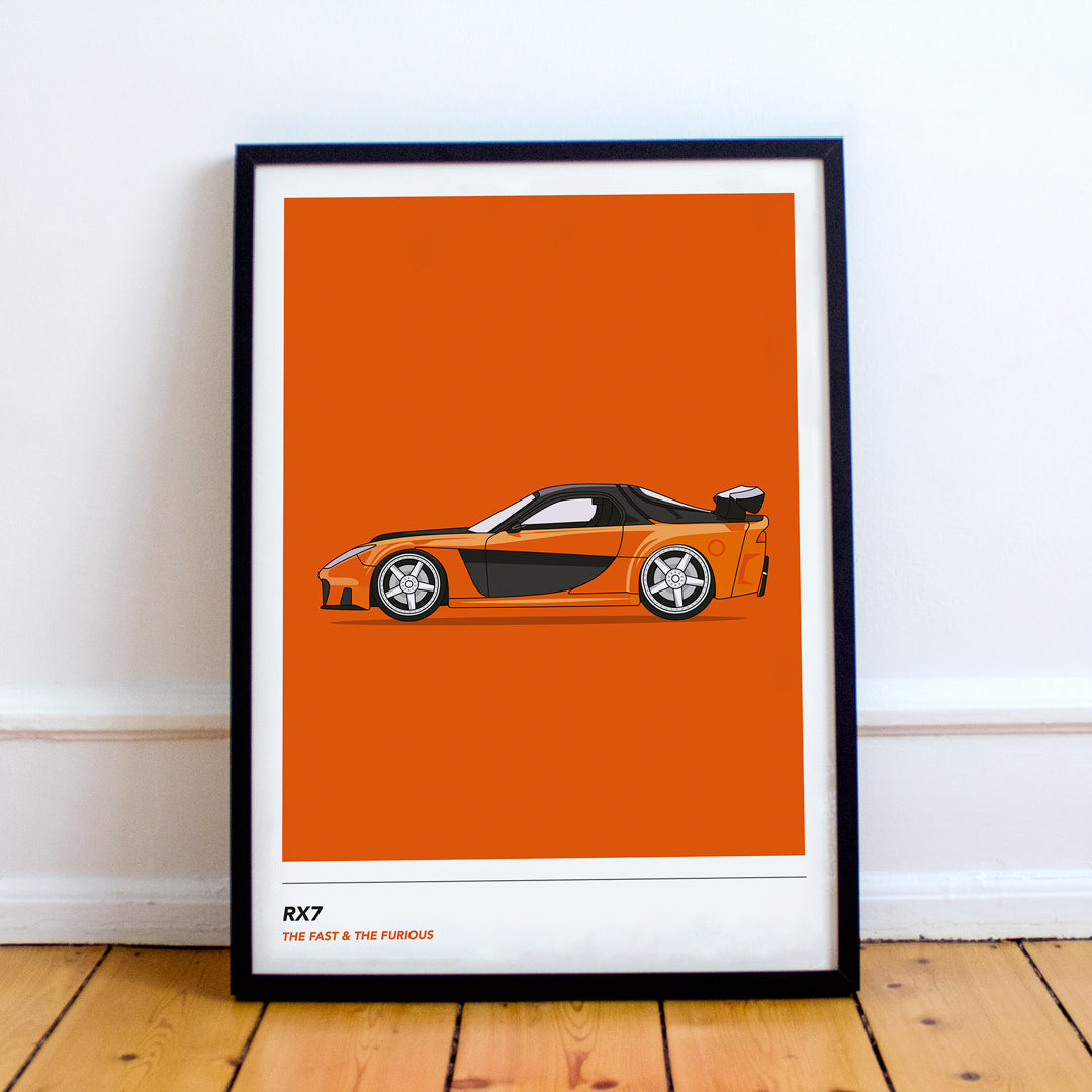 Inspired By Hans RX7 Wall Art