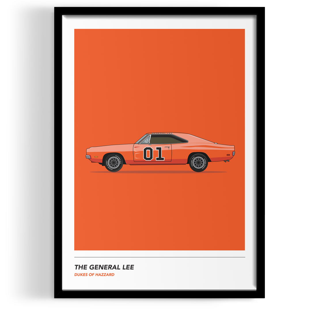 Inspired By The General Lee Wall Art