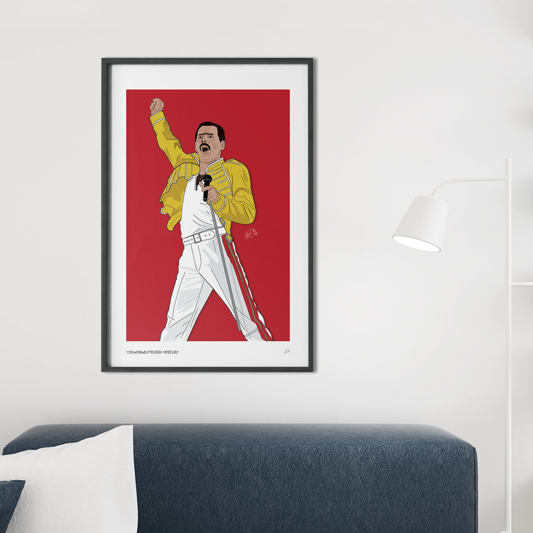 Inspired by FREDDIE MERCURY Art Print