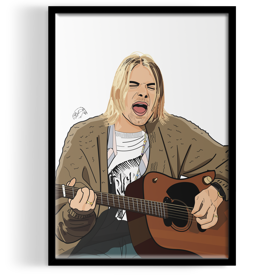 Inspired by KURT COBAIN Art