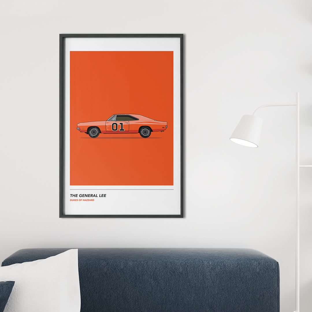 Inspired By The General Lee Wall Art