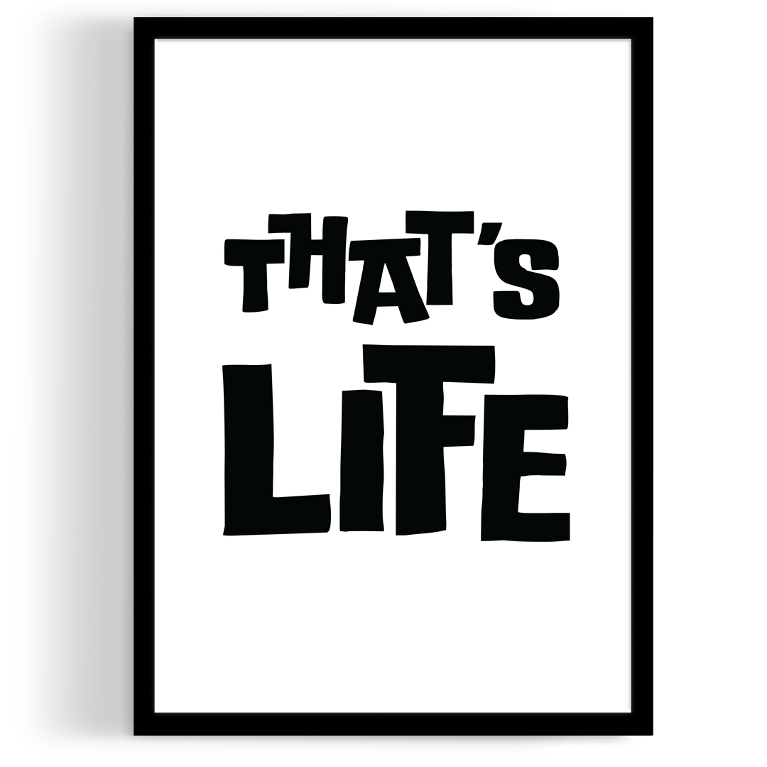 That's Life Wall Art