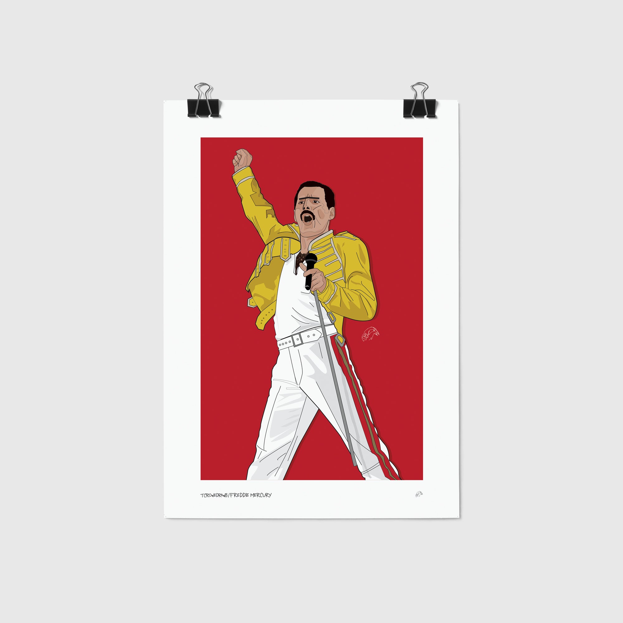 Inspired by FREDDIE MERCURY Art Print